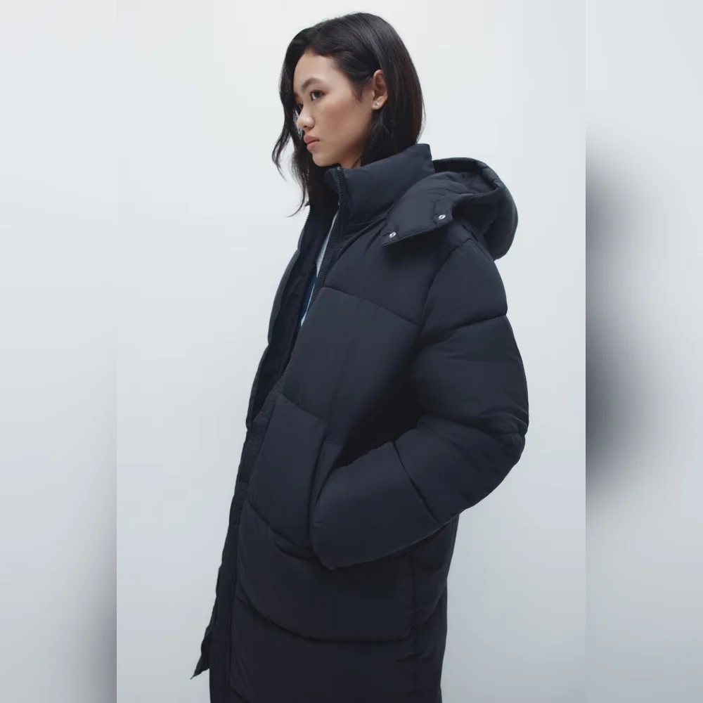 Divided Long Puffer Jacket - Picture 2 of 11